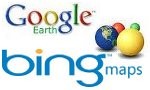 Google Earth and Bing Maps